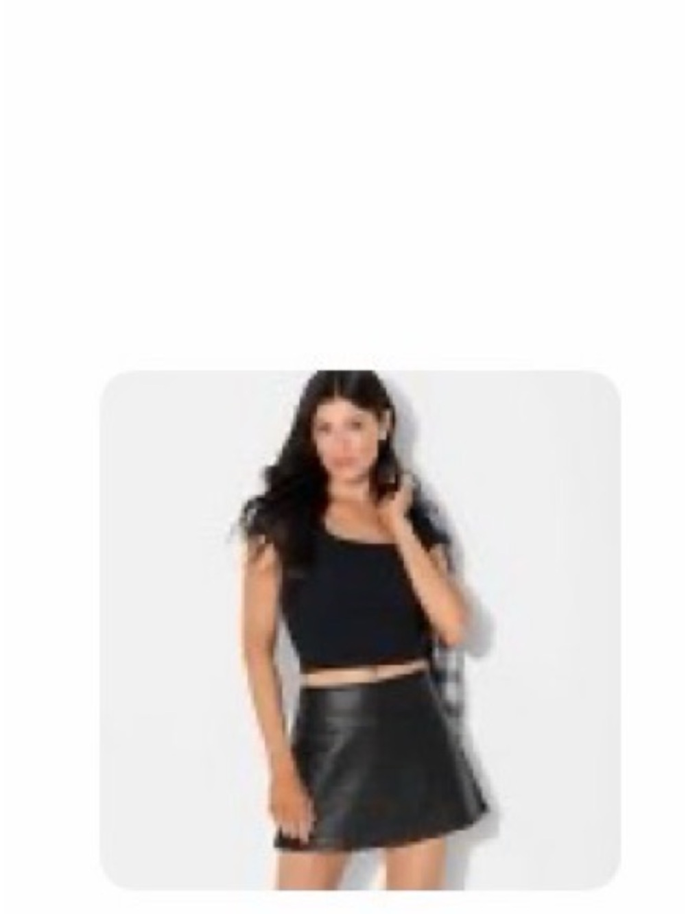 Wild Fable Black Mini Skort